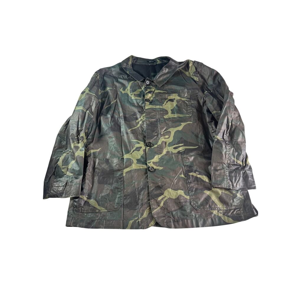 William Rast Camo Jacket Mens XXL Cotton Military Utility Blazer Camouflage